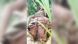 Telugu wife gets naughty outdoors and shows her private parts in public.
