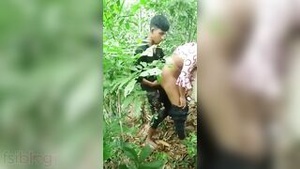 Desi college sex: Hardcore outdoor action in the jungle