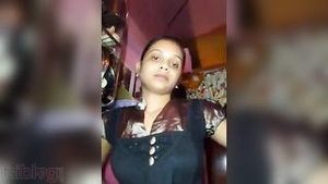 Steamy video of a woman with big boobs in panty shots