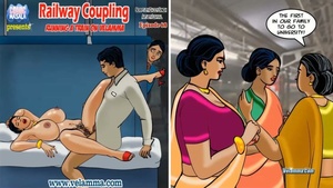 Aunt Velamma’s steamy railroad encounter: South Indian erotica