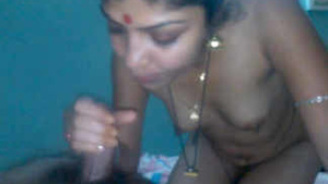 Marriage sibling gets job from Bhabhi with her skills with her hands and mouth.