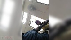 Voyeuristic glimpse of a sly man feeling up a timid woman in traditional attire.