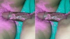 Married couple’s naughty behavior during the festival of colors