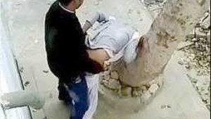 A sexy couple has sex in the great outdoors in this porn video.