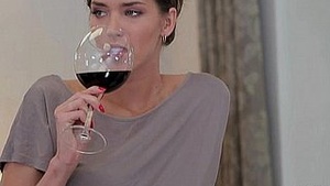 Beautiful actress Silvie Delux with great boobs covered in cum