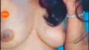 Desi girl strips herself during a video conference.