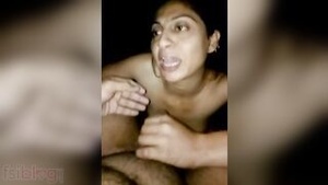 Wife from Pakistan in hot Desi scene is a great blowjob giver