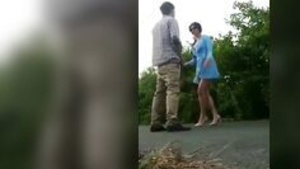 Hot Indian wife caught cheating and having sex on the road in MMS