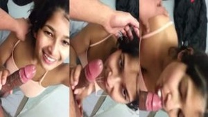 Young NRI woman gives great blow job to her boss.