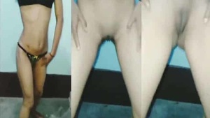 A teen skin-taker dances naked with foley play during Sapna song