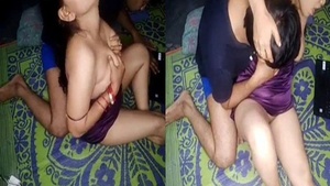 Sexy housewife's homemade video of her having sex with her husband