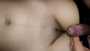 Horny pornographic video showing a cute Indian woman's private part being exposed