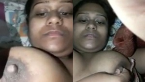 Close up of the private parts of a Bengali woman with large bosom