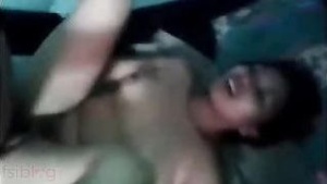 First-time college romance: big-boobed babe's intimate moment