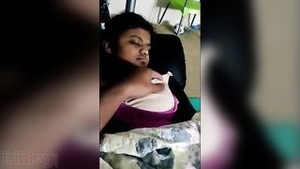 Sri Lankan cutie exposes her huge melons