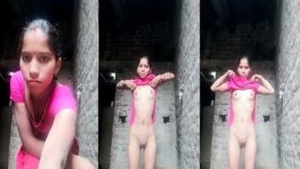 Hot wife from a village in an Indian porn film dehati bitch in lingerie