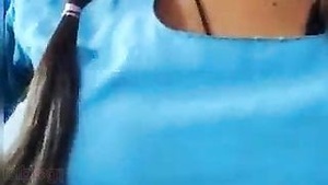 Big chested girl flaunts herself in school