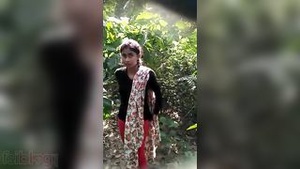 Couple who are shy and from India having sex with local guys outdoors