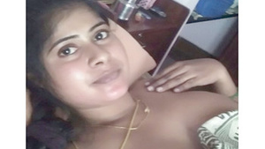 Married Indian girl strips for her boyfriend's sake in nighty