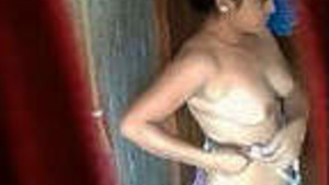 Intimate bathing moments of a desi woman captured secretly on camera