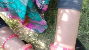 Sex in the village outdoors in India