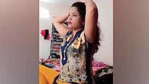 Young Indian woman preparing for sexual experience
