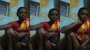 A video of an Adivasis village wife taking a selfie while urinating in the bathroom.