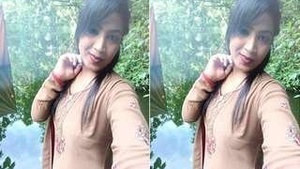 Hot Indian college girl shows her body in an erotic video call
