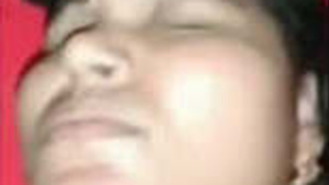 A hot scene of a husband and wife having sex with much passion.