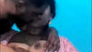 Lucky man enjoys facial with pressed and sucked desi MILF boobs