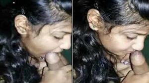 My shy and sexy desi girlfriend gives great blow job