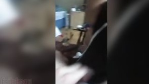 Plump teenage girl gives a fair blowjob to her boyfriend’s large penis